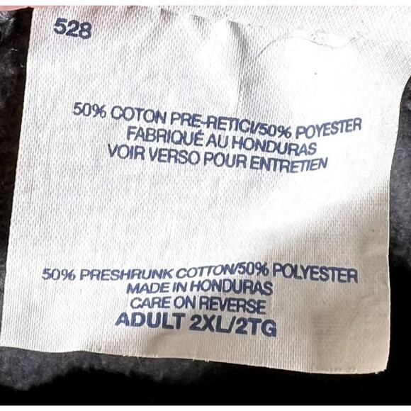 Peterbilt Hoodie Men's Size 2XL Pullover Sweater Blue White Spell-out Oval Logo - Picture 5 of 10